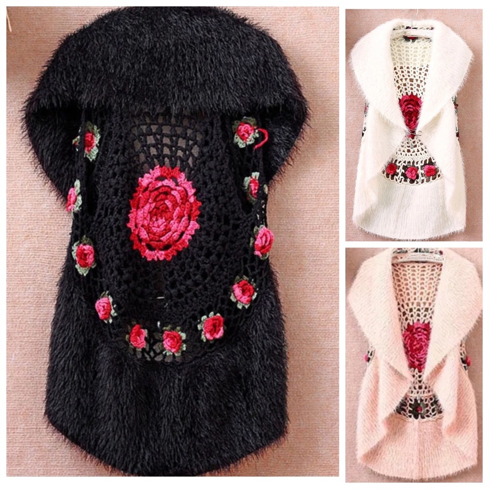 Crochet Soft Sweater Vest - Picture 5 of 12